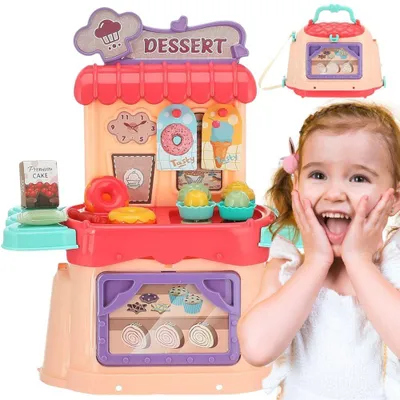 Zdjęcie produktu dla WOOPIE Cukiernia Lodziarnia Walizka 3w1 Torba 25 el.