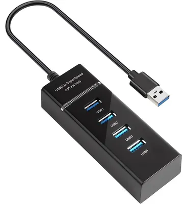Immagine prodotto di Verk 06311 Hub USB 3.0, 4 porte nero