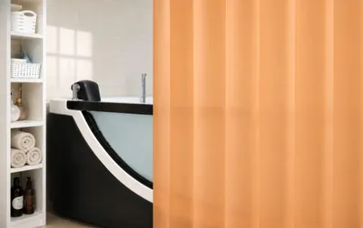 Produktbild von Leifheit  Orange PEVA Duschvorhang 120x200 cm PVC-frei Apricot Orange Matt