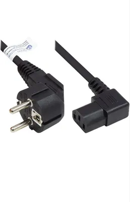 Produktbild von Good Connections Schutzkontakt-St. gew.- C13 gew. schw. 3m