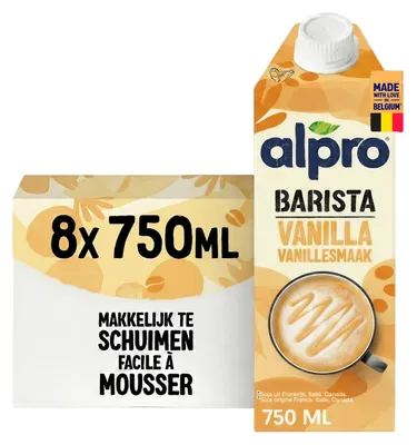 Produktbild von ALPRO Barista Vanille Drink 750 ml – 8 x 750 ml