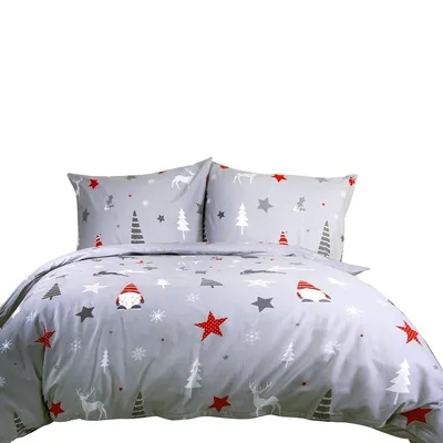 Obrázek produktu pro Ložní prádlo, silný, hřejivý flanel, 100% bavlna 180x200cm 31508-1 Vánoce