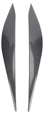 Produktbild von 2PCS Scheinwerfer Augenbrauen Stilvolle Front Scheinwerfer Augenlider Abdeckung Trim Ersatz für Fiesta MK8 2017-2023 Carbon Faser stil