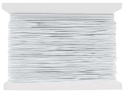 Elastisches Gummiband 1 mm weiß, 50 m für DIY-Armbänder