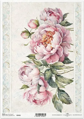Immagine prodotto di ITD carta di riso decoupage tecnica artigianale tovagliolo di carta-R2456 peonie