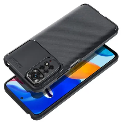 Produktbild von Carbon Premium Hülle für XIAOMI Redmi Note 15 5G Schwarz Handyhülle Stoßfest
