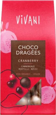 Produktbild von Choco Dragées - Cranberry 75g