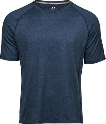 Zdjęcie produktu dla Koszulka sportowa męska Tee Jays 7020 | Cool-Dry - Kolor: Navy Melange - Rozmiar: 3XL