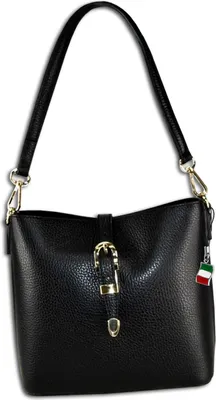 Image de Florence Femme Sac à bandoulière en cuir Sac noir OTM812S