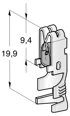 Produktbild von Flachsteckhülse | MTA UNI F630 CLIP | 6,3mm | 4-6mm²