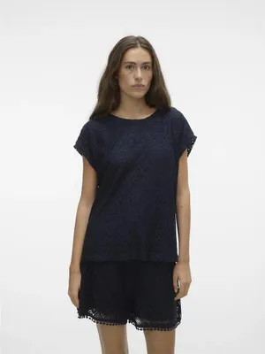 Produktbild von Vero Moda Maya Ava Kurzarm-bluse Blau S Damen Blau S
