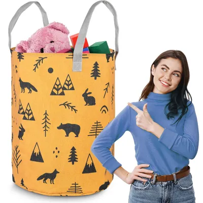 Obrázok produktu pre Kôš na hračky Nukido - oranžový
