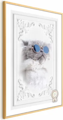 Produktbild von Posterpapier Poster - Cat in Glasses 40x60 cm Tiere g-C-0109-ao-a