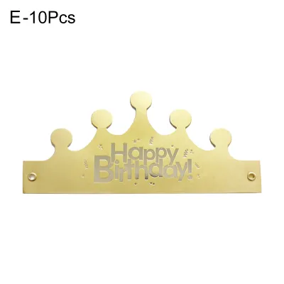 Produktbild von 10pcs Party Crowns auffällige verstellbare attraktive dekorative Geburtstagskronen-Partyzubehör für Zuhause-E