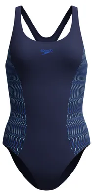 Produktbild von SPEEDO Medalist Placement Damen Badeanzug Marineblau/Blau Marineblau/Blau 42