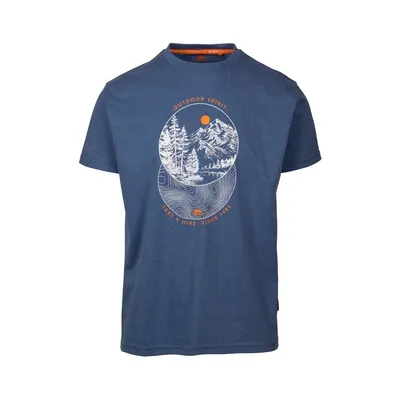 Image de Trespass - T-shirt « Flagel » pour homme - Décontracté TP6288 (XXL) (Indigo chiné)