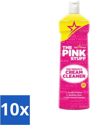 Produktbild von The Pink Stuff – Miracle Cream Cleaner – Allzweckreiniger – Für Küche & Bad – 500 ml - Vorteilspack - 10 Stücke