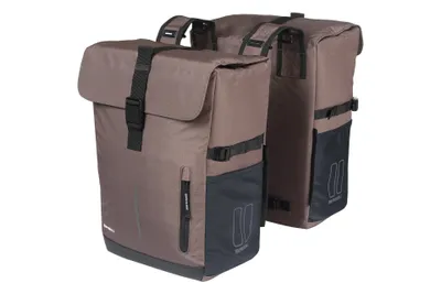 Immagine prodotto di Doppel-Fahrradtasche Basil Move 30 litri 16 x 27 x 38 cm - braun