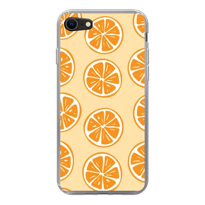 Produktbild von MuchoWow® Handyhülle Schutzhülle Hülle für iPhone SE 2022 Obst - Orange - Tropisch Silikon Softcase Handy Hülle - Schutzhülle