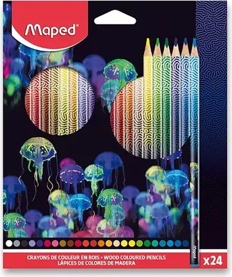 Obrázok produktu pre Maped 831705 Maped trojuholníkové ceruzky DEEPSEA PARADISE, škatuľa 24 ks