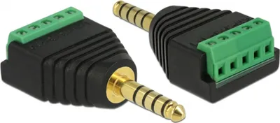 Image de DELOCK Adapter Klinkenstecker 4,4 mm zu Terminalblock 5 Pin