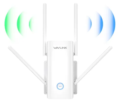 Produktbild von WAVLINK WiFi 6 3000 Mbit/s WLAN Verstärker, Dual WLAN Repeater (5GHz & 2,4GHz), WiFi Range Extender mit 4x5dBi Antennas, Unterstützt Repeater/AP/Router/Mesh Modus, WLAN Repeater für Allen WLAN Router
