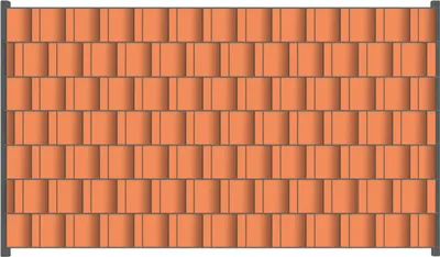 Produktbild von Wallario Zaunsichtschutz mit Motiv Pastellorange für Ein- und Doppelstabmatten Zäune in der Größe 250 x 140 cm