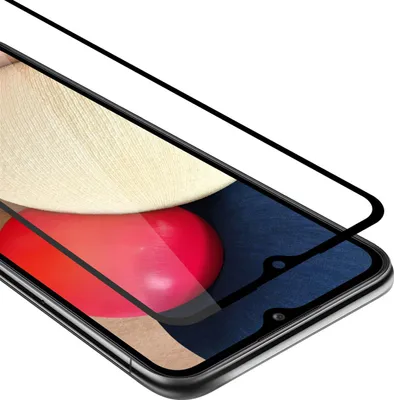 Immagine prodotto di Cadorabo pellicola blindata per Samsung Galaxy A02s pellicola protettiva in nero a schermo intero vetro temperato di protezione del display