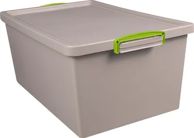 Image de Really Useful Box Boîte de rangement 62-NST-RDG 62l emboîtable grise