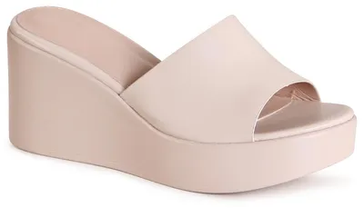 Produktbild von topschuhe24 3163 Damen Keilabsatz Sandalen XXL Plateau, Farbe:Beige, Größe:38 EU