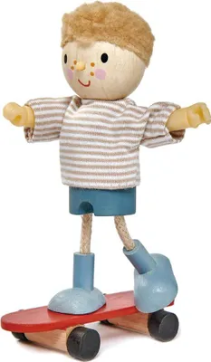 Obrázok produktu pre Tender Leaf Toys Edward and his Skateboard, 3 rok / roky, Viacfarebný, Drevo