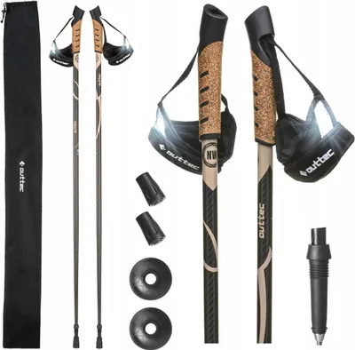 Produktbild von Nordic-Walking-Trekkingstöcke 1-Segment 110/115 cm verstellbar Outtec O-66520