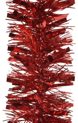 Productafbeelding van Lametta guirlande pvc d10l200 cm rood kerst Decoris