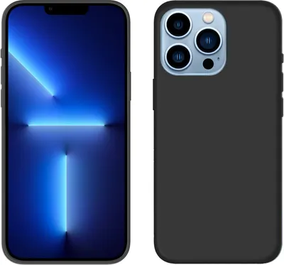 Obrázek produktu pro cofi1453® Silicone Case Basic kompatibilní s iPhone 13 Pro Max Case TPU Soft Mobile Phone Cover Protection Matt Black