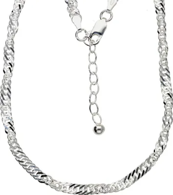 Produktbild von Fußkettchen Singapur Silber 925 Stärke 3 mm Länge 30 cm