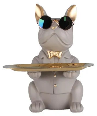 Produktbild von Multifunktionale Bulldog Statue als Dekoration und Aufbewahrung