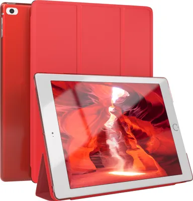 Produktbild von EAZY CASE Smartcase für Apple iPad 5 / 6 (2017/2018) / Air 1 / Air 7 Tabletcase Bookcover Smart Flipcase magnetisch Rot