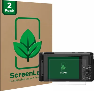 Produktbild von 2x ScreenLeaf Schutzfolie für Yashica City 100 nachhaltiger Displayschutz Display Schutz Folie Klar Transparent