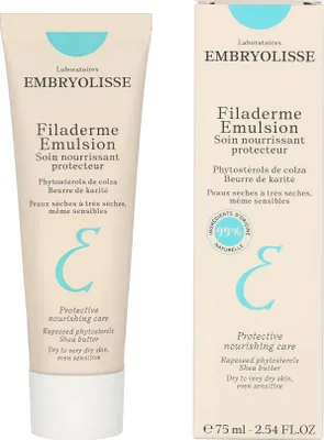 Produktbild von Embryolisse Filaderme Emulsion, Tages- & Nachtcreme, Frauen, trockene Haut, Empflindliche Haut, Sehr trockene Haut, Gesicht, Hals/Nacken, Nährend, Schutz, Nachfüllen, Weichmachend, Beruhigend, Verstärkung, 75 ml