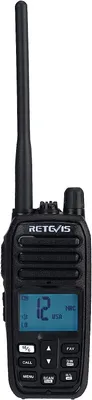 Produktbild von Retevis RM21 Handheld Marine Radio, IP67 Wasserdichtes Walkie Talkie, AI Intelligente Rauschunterdrückung, 88 Kanäle Ship to Shore Funkgerät für Küstenwache, Kajakfahren, Angeln (Schwarz, 1 Stück)