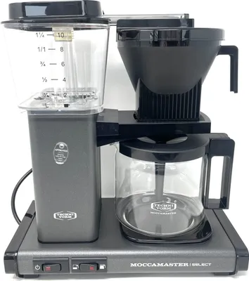 Produktbild von Tchibo Moccamaster KBG Select, Kaffeekanne mit filter, Filterkaffeemaschine, Stone Grey, 1.25 Liter