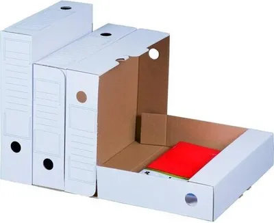 Produktbild von 20x Archiv-Ablagebox 250x70x317mm wiederverschließbar weiß