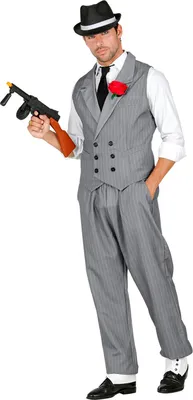 Produktbild von Outfit Kostüm Verkleidung Gangster Retro 1920er Jahre Halloween Karneval Ball, L