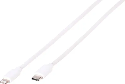 Zdjęcie produktu dla ViVanco™LIGHTNVVUSBC12W, 1,2 m, Lightning, USB C, Męska, Męska, Biały