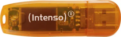 Obrázok produktu pre Intenso 3502490 Rainbow LINE 64 GB USB 2.0 Stick - oranžový