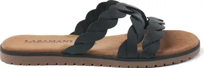 Produktbild von Lazamani Eden Damen Leder Pantoletten Black Größe 36