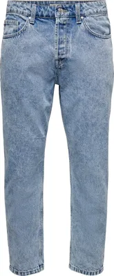 Produktbild von ONLY & SONS Cropped Loose Fit Jeans Straight Leg Denim Ankle Pants Hose ONSAVI Größe: 29W / 34L