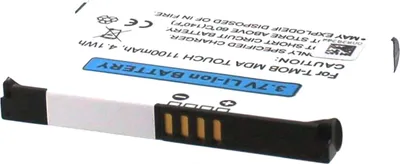 Produktbild von Akku für T-mobile ELF0160 Li-Ion 3,7 Volt 1100 mAh schwarz.