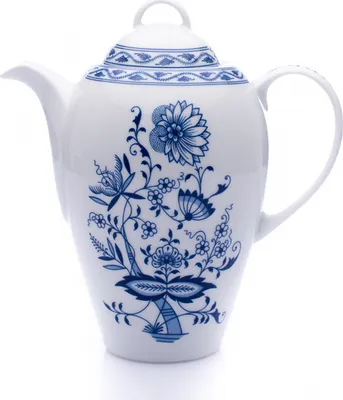 Produktbild von Saphyr, Kaffeekanne, Zwiebeltopf, 1,2 l, tschechisches Porzellan, Thun 1794