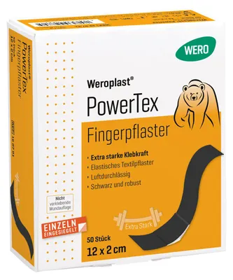 Produktbild von Weroplast PowerTex Fingerpflaster 12 x 2 cm, 50 Stk/Pkg